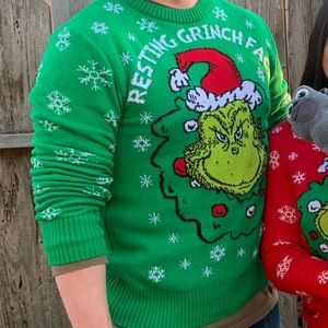 Mens Christmas Grinch sweater